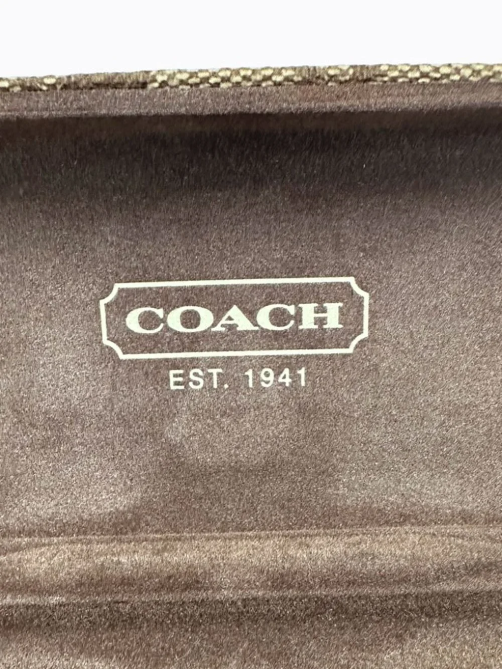 Vtg Coach Gianna 579 Eyeglass Frames Tortoise Crystal Logo & Monogram Hard Case